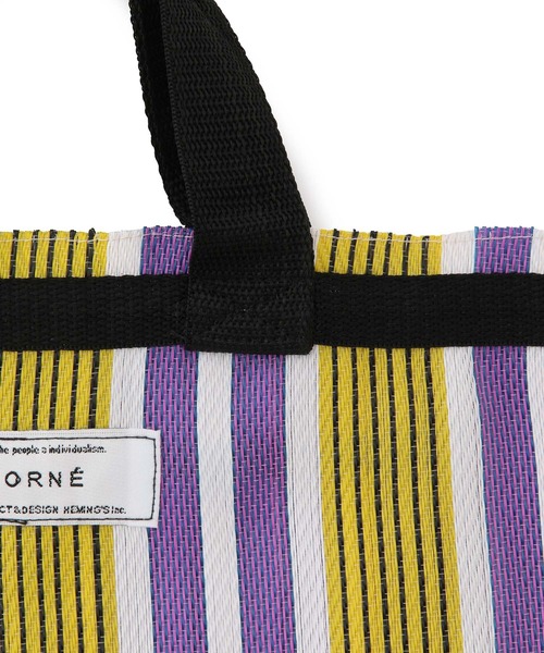 ORNE（オルネ）の「【ORNE/オルネ】パッキングシートスクエアバッグ（トートバッグ・レディース・レッド/グリーン/ベージュ系その他/パープル・FREE）」の10枚目の写真