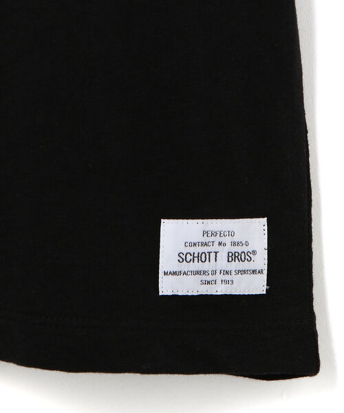 schott(ショット)の「【直営店限定】SS HENLEY NECK T-SHIRT/ヘンリーネック Tシャツ(Tシャツ/カットソー・メンズ・ホワイト/ブラック・MEDIUM/LARGE/X-LARGE/XX-LARGE)」の7枚目の写真