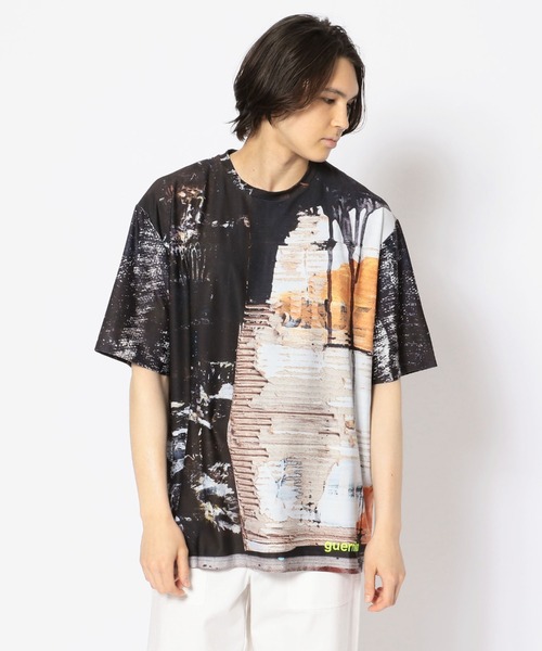 RAWLIFE(ロウライフ)の「guernika/ゲルニカ/総柄Tシャツ(Tシャツ/カットソー・メンズ・その他/ブラック・FREE)」の2枚目の写真