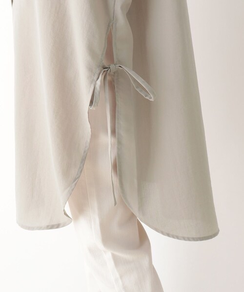 DRESKIP（ドレスキップ）の「◆サイドリボンゆるチュニックワンピース（チュニック・レディース・ブラック/オフホワイト/サンドベージュ・02/03）」の11枚目の写真