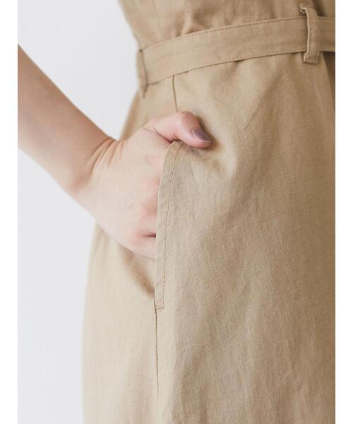 Sugar spoon（シュガースプーン）の「・SUGAR SPOON リネンベルトツキジャンスカ＊（スカート・レディース・チャコールグレー/ベージュ/カーキ/ネイビー・FREE）」の15枚目の写真