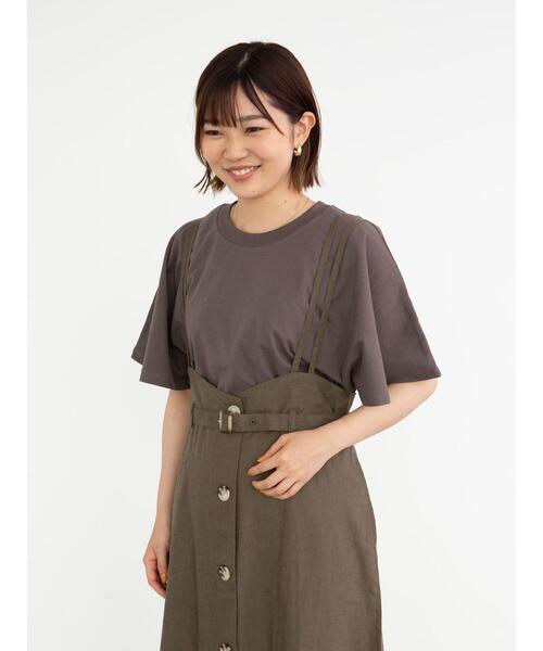 Sugar spoon（シュガースプーン）の「・SUGAR SPOON リネンベルトツキジャンスカ＊（スカート・レディース・チャコールグレー/ベージュ/カーキ/ネイビー・FREE）」の20枚目の写真