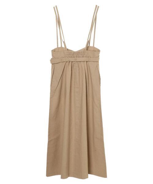 Sugar spoon（シュガースプーン）の「・SUGAR SPOON リネンベルトツキジャンスカ＊（スカート・レディース・チャコールグレー/ベージュ/カーキ/ネイビー・FREE）」の22枚目の写真