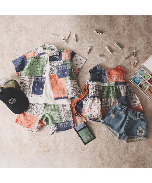 BREEZE（ブリーズ）の「3色3柄チュニック（チュニック・キッズ・ベージュ/サックスブルー/レインボー・90/100/110/80/140/120/130）」の5枚目の写真