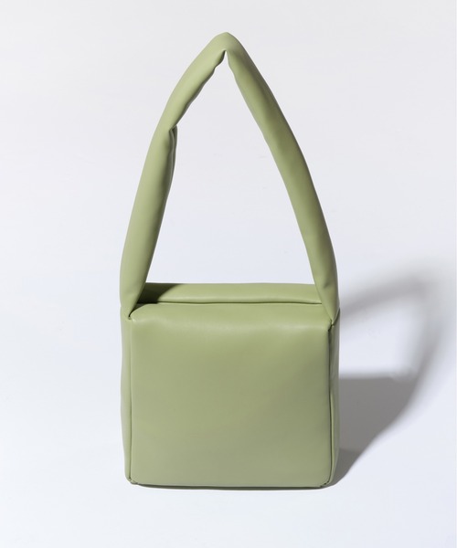 SAMO ONDOH（セイモオンド）の「【SAMO ONDOH】SPONGE BAG M LAMBSKIN / セイモオンド スポンジバッグ M ラムスキン（ショルダーバッグ・レディース・ブラック/ピンク/グリーン/クリーム/ブラウン/ブルー/レモンイエロー/スモーキーグリーン系・FREE）」の6枚目の写真