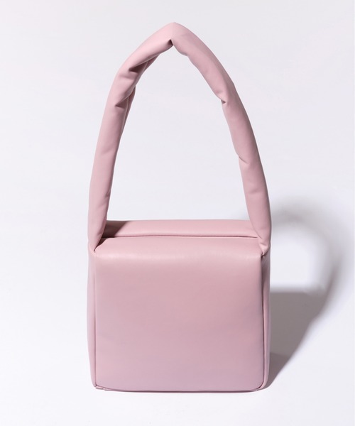 SAMO ONDOH（セイモオンド）の「【SAMO ONDOH】SPONGE BAG M LAMBSKIN / セイモオンド スポンジバッグ M ラムスキン（ショルダーバッグ・レディース・ブラック/ピンク/グリーン/クリーム/ブラウン/ブルー/レモンイエロー/スモーキーグリーン系・FREE）」の8枚目の写真