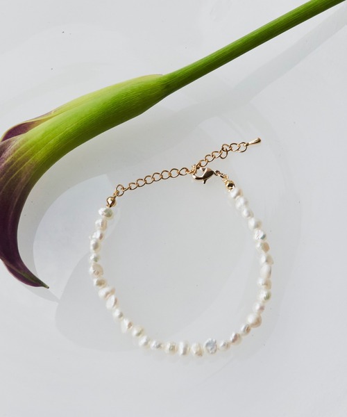 Libra Cue（リブラ キュー）の「淡水パールクラシックブレスレット（ブレスレット・レディース・ゴールド・FREE）」の5枚目の写真