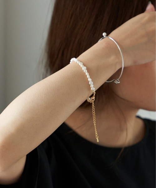 Libra Cue（リブラ キュー）の「淡水パールクラシックブレスレット（ブレスレット・レディース・ゴールド・FREE）」の4枚目の写真