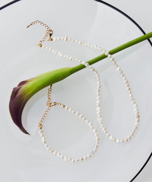 Libra Cue（リブラ キュー）の「淡水パールクラシックブレスレット（ブレスレット・レディース・ゴールド・FREE）」の3枚目の写真