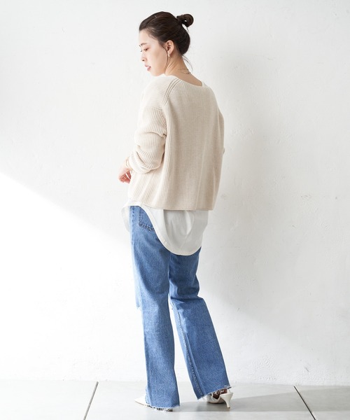 SHENERY（シーナリー）の「ダメージデニムパンツ（デニムパンツ・レディース・ブルー・38/36）」の12枚目の写真