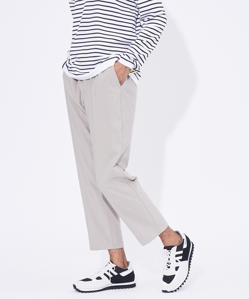 NUMBER M(ナンバーエム)の「【別注】NUMBER M / ナンバーエム 2WAY ジャージ 9分丈パンツ(スウェットパンツ・メンズ・チャコールグレー/ベージュ/ネイビー・44/46/48/50)」の3枚目の写真