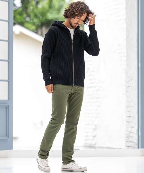 BOBSON(ボブソン)の「mp9263-phiten × BOBSON コラボ 後染め カラーパンツ(デニムパンツ・メンズ・グレー/オリーブ・1/5/4/2)」の12枚目の写真