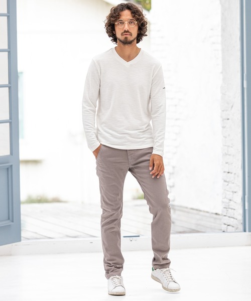 BOBSON(ボブソン)の「mp9263-phiten × BOBSON コラボ 後染め カラーパンツ(デニムパンツ・メンズ・グレー/オリーブ・1/5/4/2)」の13枚目の写真