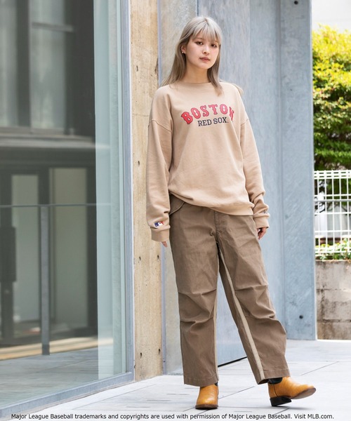 Munsingwear Grand-Slam（マンシングウェア　グランドスラム）の「MLB×Munsingwear クルーネックスウェットシャツ（スウェット・メンズ・ホワイト/ベージュ/ブラック・S/L/XL/M）」の16枚目の写真