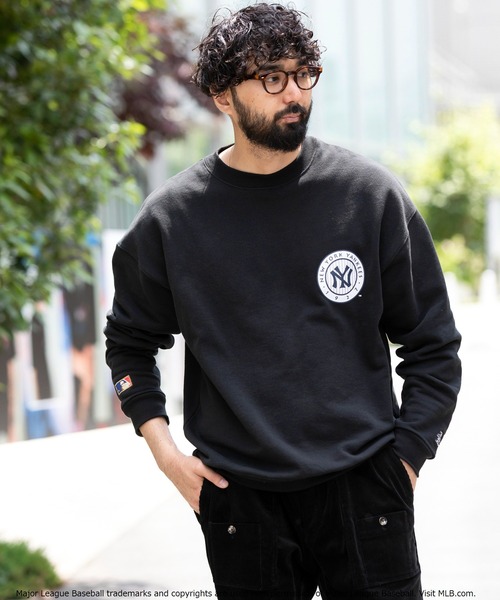 Munsingwear Grand-Slam（マンシングウェア　グランドスラム）の「MLB×Munsingwear クルーネックスウェットシャツ（スウェット・メンズ・ホワイト/ベージュ/ブラック・S/L/XL/M）」の7枚目の写真