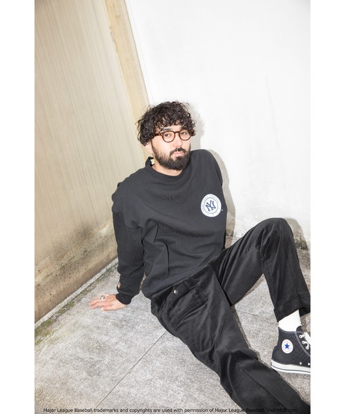 Munsingwear Grand-Slam（マンシングウェア　グランドスラム）の「MLB×Munsingwear クルーネックスウェットシャツ（スウェット・メンズ・ホワイト/ベージュ/ブラック・S/L/XL/M）」の6枚目の写真