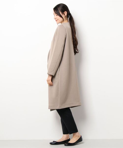 Honeys（ハニーズ）の「カラーレスロングコート（ノーカラーコート