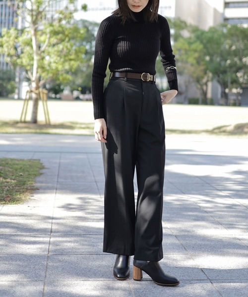 SESTO(セスト)の「ウッドヒールブーティ(ブーツ・レディース・ブラック/アイボリー/ブラウン・LL/3L/S/M/L)」の15枚目の写真