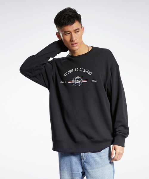 Reebok（リーボック）の「ロマンティック クラウン クルー スウェットシャツ / Romantic Crown Crew Sweatshirt（スウェット・メンズ・イエロー/オフホワイト/ブラック・MEDIUM/SMALL/X-SMALL/XXX-LARGE/LARGE/X-LARGE/XX-LARGE）」の9枚目の写真