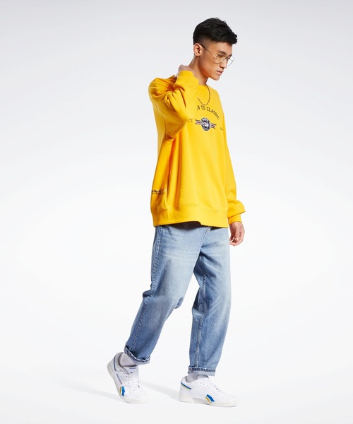Reebok（リーボック）の「ロマンティック クラウン クルー スウェットシャツ / Romantic Crown Crew Sweatshirt（スウェット・メンズ・イエロー/オフホワイト/ブラック・MEDIUM/SMALL/X-SMALL/XXX-LARGE/LARGE/X-LARGE/XX-LARGE）」の17枚目の写真
