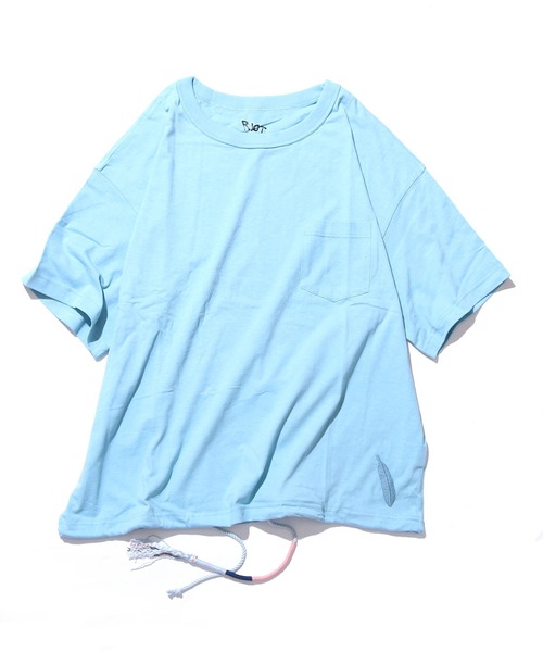 RIOT FACETASM（ライオットファセッタズム）の「RIOT FACETASM/ライオットファセッタズム DRAWSTRING TEE ボックスシルエット Tシャツ ビッグシルエット（Tシャツ/カットソー・メンズ・ホワイト/ブラック/サックスブルー・M/XL/L）」の14枚目の写真