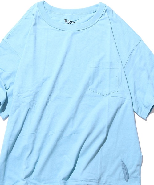 RIOT FACETASM（ライオットファセッタズム）の「RIOT FACETASM/ライオットファセッタズム DRAWSTRING TEE ボックスシルエット Tシャツ ビッグシルエット（Tシャツ/カットソー・メンズ・ホワイト/ブラック/サックスブルー・M/XL/L）」の8枚目の写真