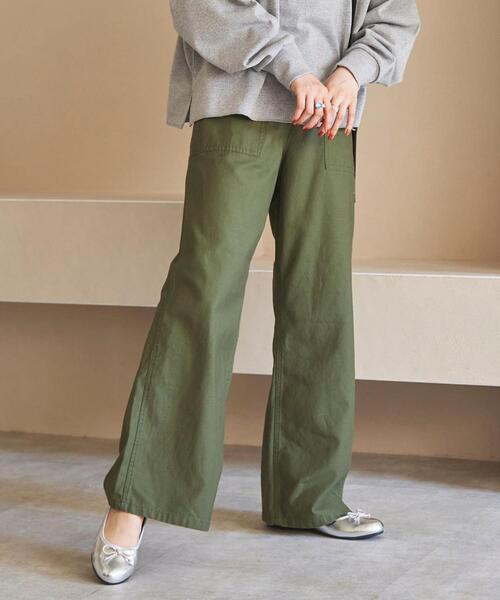 coen（コーエン）の「ハイライズベイカーパンツ（カーゴパンツ・レディース・ブラック/オリーブ/ブラウン・MEDIUM/SMALL/LARGE）」の3枚目の写真