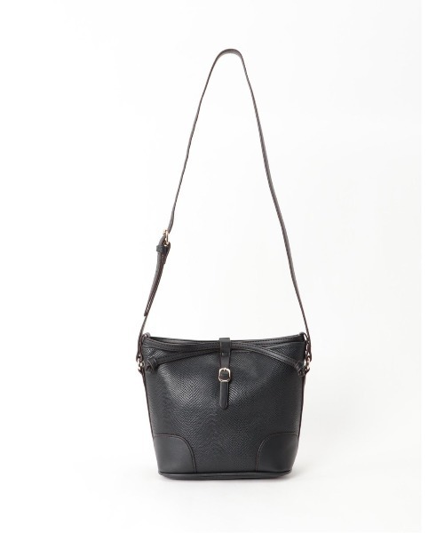 m.f.editorial（エムエフエディトリアル）の「アニマル型押し ショルダーバッグ（ショルダーバッグ・レディース・ブラック/ベージュ・FREE）」の2枚目の写真