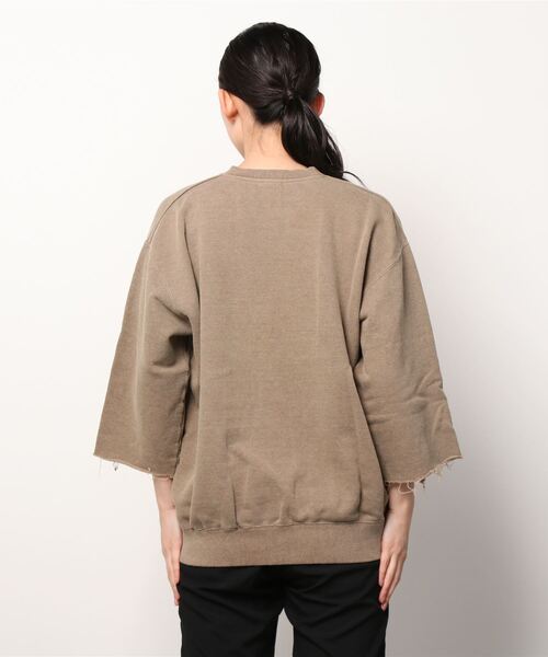 603（ロクマルサン）の「603 CREW NECK HALF SLEEVE TOPS（スウェット・レディース・ライトブラウン・FREE）」の3枚目の写真