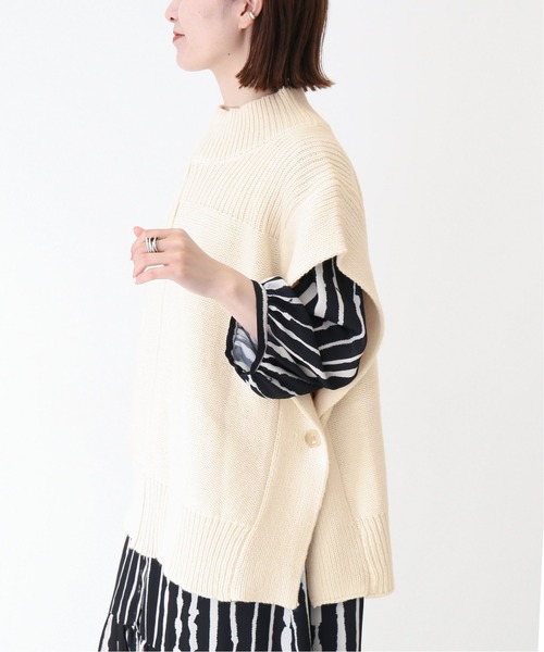 Spick & Span（スピックアンドスパン）の「#スクエアベスト◆（ベスト・レディース・アイボリー/ブラウン・FREE）」の2枚目の写真