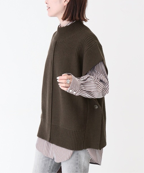 Spick & Span（スピックアンドスパン）の「#スクエアベスト◆（ベスト・レディース・アイボリー/ブラウン・FREE）」の6枚目の写真