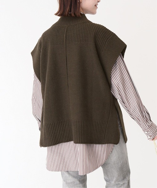 Spick & Span（スピックアンドスパン）の「#スクエアベスト◆（ベスト・レディース・アイボリー/ブラウン・FREE）」の7枚目の写真