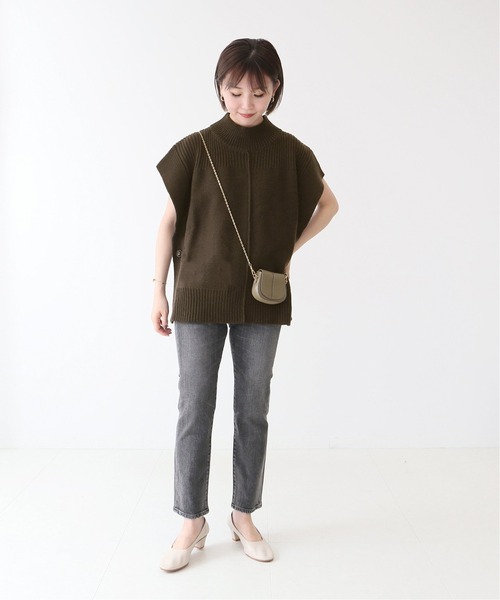 Spick & Span（スピックアンドスパン）の「#スクエアベスト◆（ベスト・レディース・アイボリー/ブラウン・FREE）」の8枚目の写真