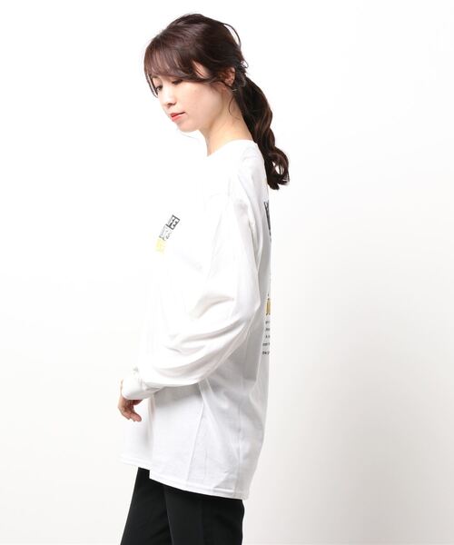 N.（N. Natural Beauty Basic）（エヌエヌナチュラルビューティーベーシック）の「【ＧＯＯＤ　ＲＯＣＫ　ＳＰＥＥＤ】ＬＩＦＥロンＴ（Tシャツ/カットソー・レディース・ホワイト・MEDIUM）」の6枚目の写真