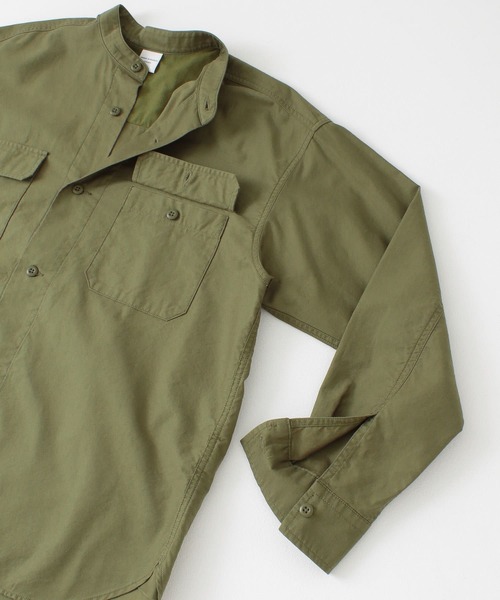 URBAN RESEARCH DOORS（アーバンリサーチドアーズ）の「コットンミリタリースタンドシャツ（シャツ/ブラウス・レディース・カーキ/ネイビー・ONE）」の22枚目の写真