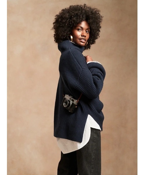 Banana Republic（バナナリパブリック）の「メリノカシミヤ ファネル