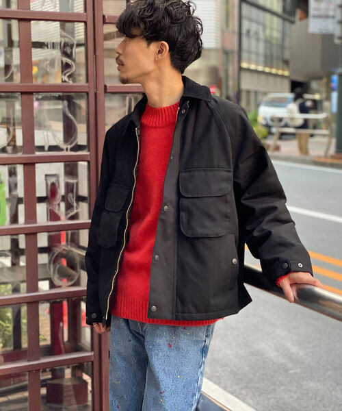 GLOSTER（グロスター）の「【GLOSTER/グロスター】パデッドダック ハンティングブルゾン（ブルゾン・メンズ・ブラック/ブラウン・MEDIUM/LARGE）」の2枚目の写真