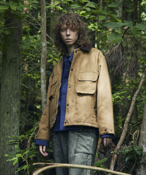 GLOSTER（グロスター）の「【GLOSTER/グロスター】パデッドダック ハンティングブルゾン（ブルゾン・メンズ・ブラック/ブラウン・MEDIUM/LARGE）」の3枚目の写真