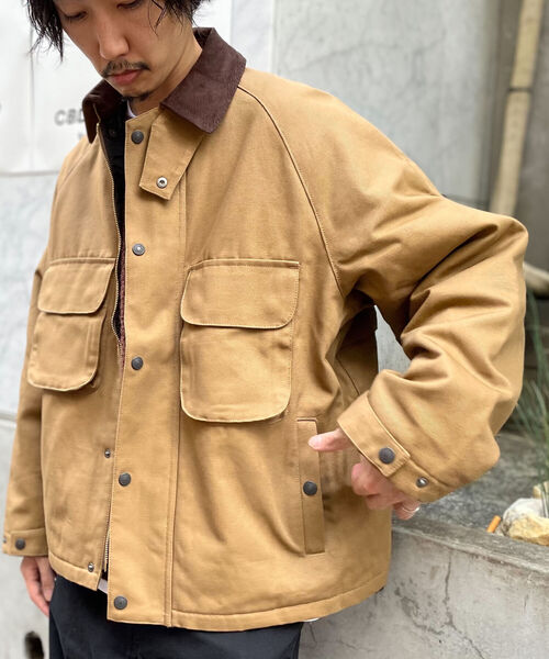 GLOSTER（グロスター）の「【GLOSTER/グロスター】パデッドダック ハンティングブルゾン（ブルゾン・メンズ・ブラック/ブラウン・MEDIUM/LARGE）」の6枚目の写真