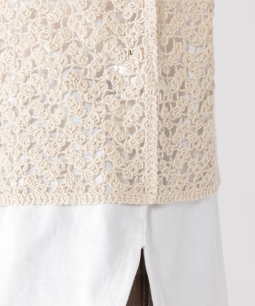 studio CLIP（スタディオクリップ）の「クロシェレースベスト（ベスト・レディース・その他2/その他1・FREE）」の9枚目の写真