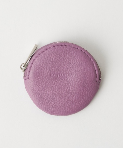 Actually(アクチュアリー)の「本革 ラウンドケース 財布 小物入れ(コインケース・レディース・ブラック/ピンク/シルバー/グリーン/グレー/ゴールド/ベージュ/レモンイエロー/ラベンダー/グリーン系・フリー)」の7枚目の写真