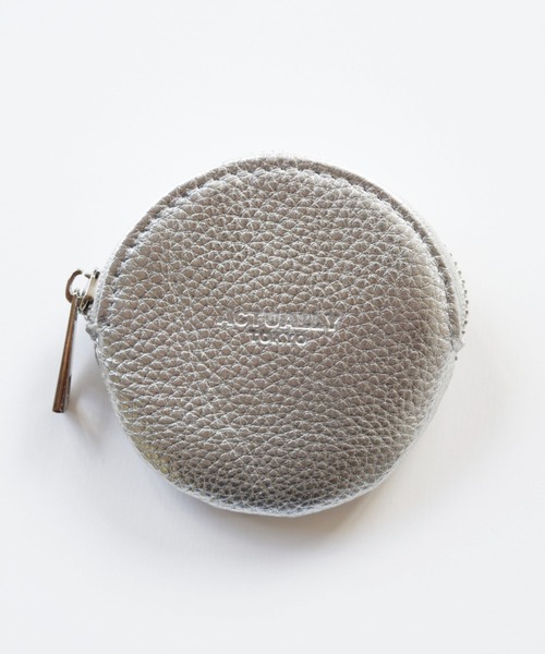 Actually(アクチュアリー)の「本革 ラウンドケース 財布 小物入れ(コインケース・レディース・ブラック/ピンク/シルバー/グリーン/グレー/ゴールド/ベージュ/レモンイエロー/ラベンダー/グリーン系・フリー)」の10枚目の写真