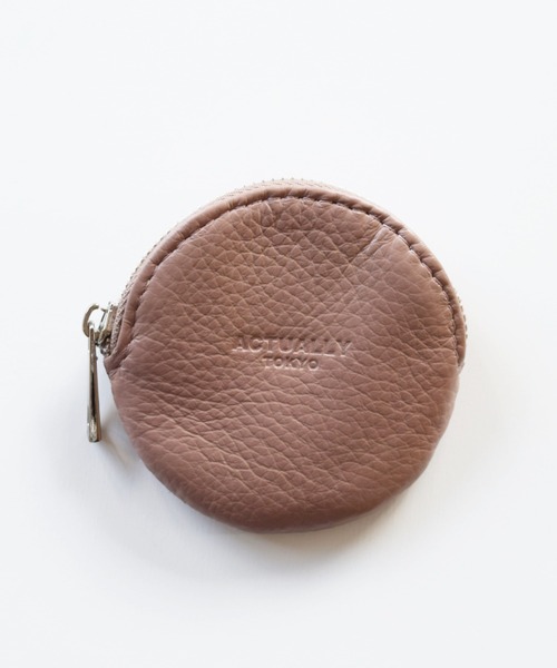 Actually(アクチュアリー)の「本革 ラウンドケース 財布 小物入れ(コインケース・レディース・ブラック/ピンク/シルバー/グリーン/グレー/ゴールド/ベージュ/レモンイエロー/ラベンダー/グリーン系・フリー)」の14枚目の写真