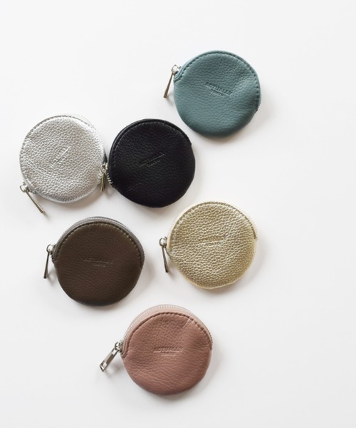 Actually(アクチュアリー)の「本革 ラウンドケース 財布 小物入れ(コインケース・レディース・ブラック/ピンク/シルバー/グリーン/グレー/ゴールド/ベージュ/レモンイエロー/ラベンダー/グリーン系・フリー)」の16枚目の写真
