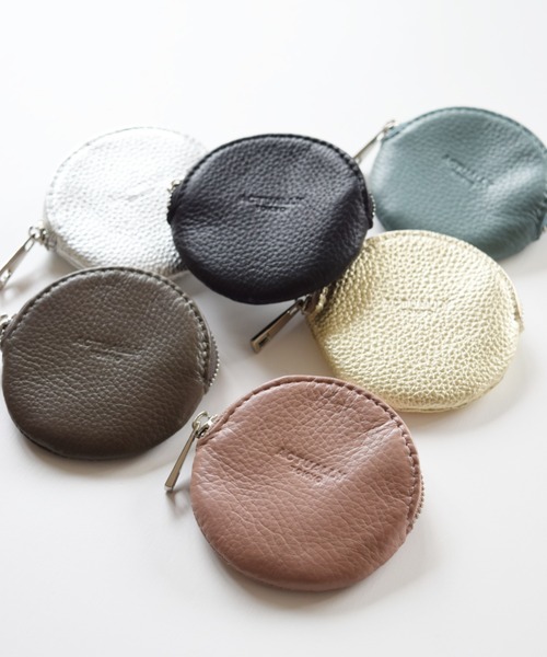 Actually(アクチュアリー)の「本革 ラウンドケース 財布 小物入れ(コインケース・レディース・ブラック/ピンク/シルバー/グリーン/グレー/ゴールド/ベージュ/レモンイエロー/ラベンダー/グリーン系・フリー)」の18枚目の写真