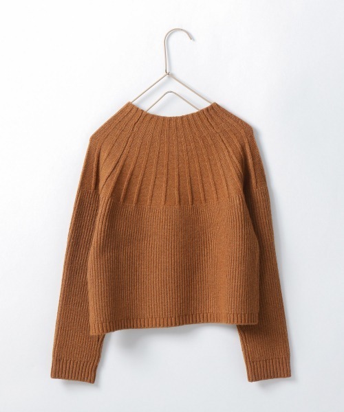 LOWRYS FARM（ローリーズファーム）の「ボタンツキボトルネックニット　218918（ニット/セーター・キッズ・ブラウン/カーキ/アイボリー・110cm/120cm/130cm）」の8枚目の写真