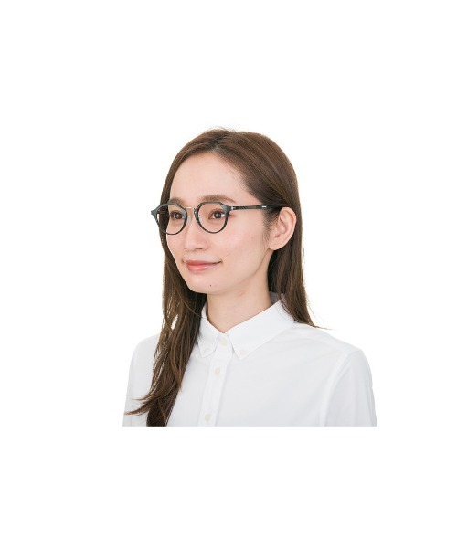 UNITED ARROWS（ユナイテッドアローズ）の「ボストン型 めがね｜Zoff｜UNITED ARROWS  (ゾフ｜ユナイテッドアローズ)（メガネ・レディース・ライトブラウン/ブラック・FREE）」の6枚目の写真