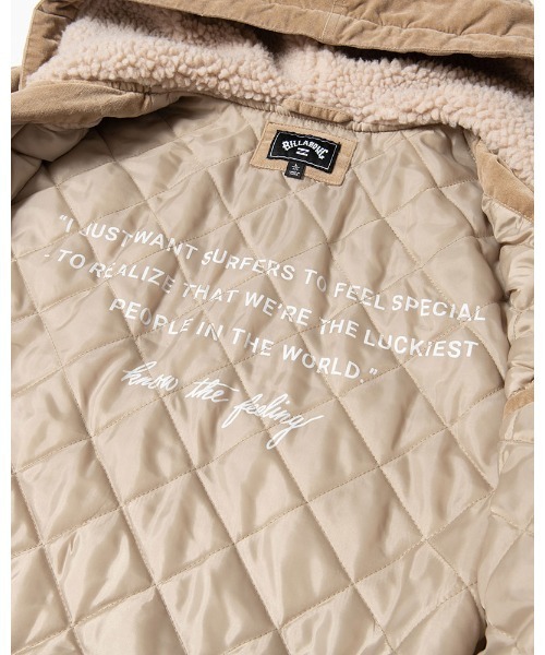 BILLABONG(ビラボン)の「BILLABONG メンズ 【WAVE WASHED】 INDIGO VELOUR JACKET ジャケット 【2021年秋冬モデル】/ビラボンベロアキルティングインナージャケット(ブルゾン・メンズ・ベージュ/インディゴブルー・MEDIUM/LARGE/X-LARGE)」の13枚目の写真