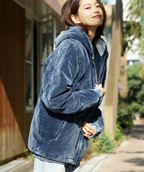BILLABONG(ビラボン)の「BILLABONG メンズ 【WAVE WASHED】 INDIGO VELOUR JACKET ジャケット 【2021年秋冬モデル】/ビラボンベロアキルティングインナージャケット(ブルゾン・メンズ・ベージュ/インディゴブルー・MEDIUM/LARGE/X-LARGE)」の18枚目の写真