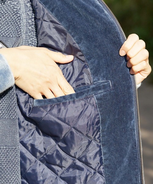 BILLABONG(ビラボン)の「BILLABONG メンズ 【WAVE WASHED】 INDIGO VELOUR JACKET ジャケット 【2021年秋冬モデル】/ビラボンベロアキルティングインナージャケット(ブルゾン・メンズ・ベージュ/インディゴブルー・MEDIUM/LARGE/X-LARGE)」の22枚目の写真
